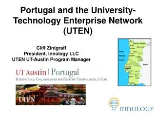 Portugal and the University-Technology Enterprise Network (UTEN)