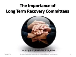 The Importance of Long Term Recovery Committees