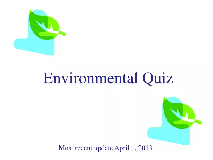 environmental quiz