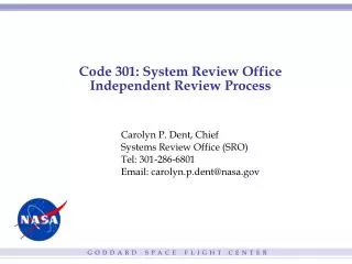 Code 301: System Review Office Independent Review Process