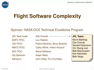 Flight Software Complexity