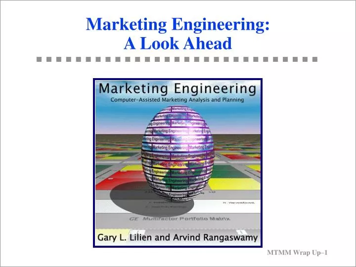 marketing engineering a look ahead