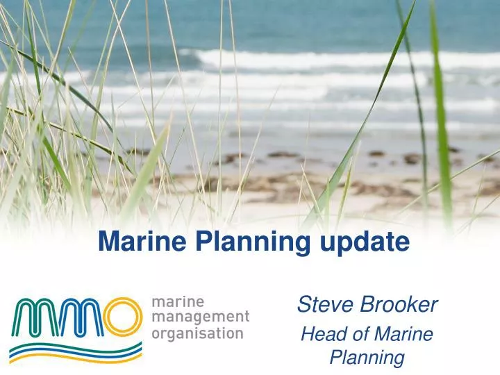 marine planning update