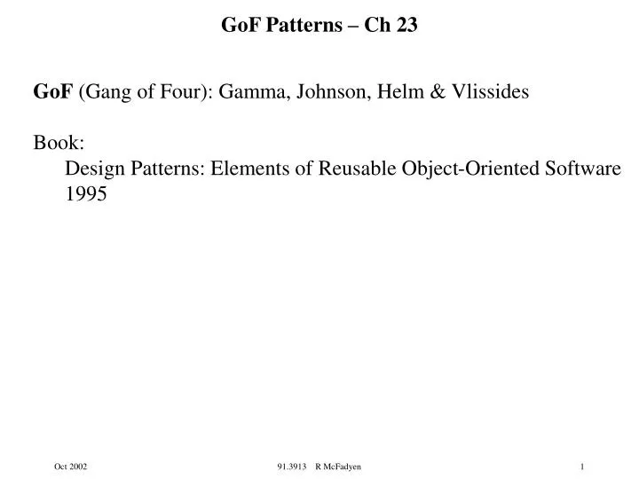 gof patterns ch 23