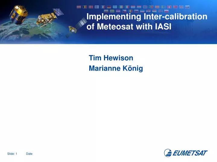 implementing inter calibration of meteosat with iasi