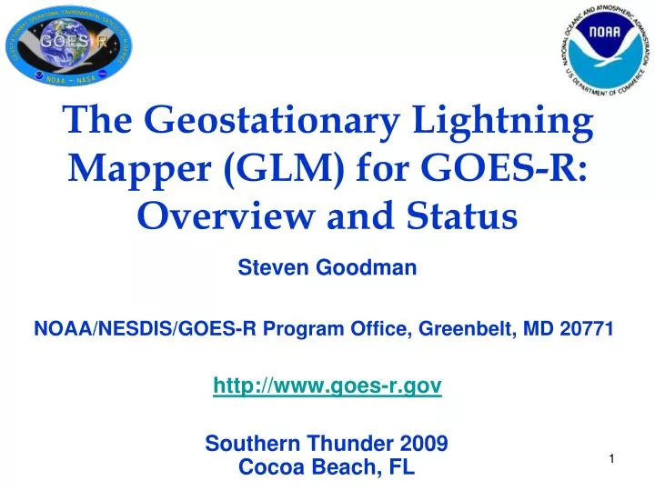 the geostationary lightning mapper glm for goes r overview and status