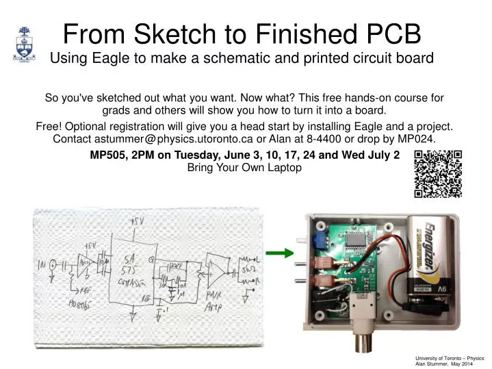 from sketch to finished pcb using eagle to make a schematic and printed circuit board