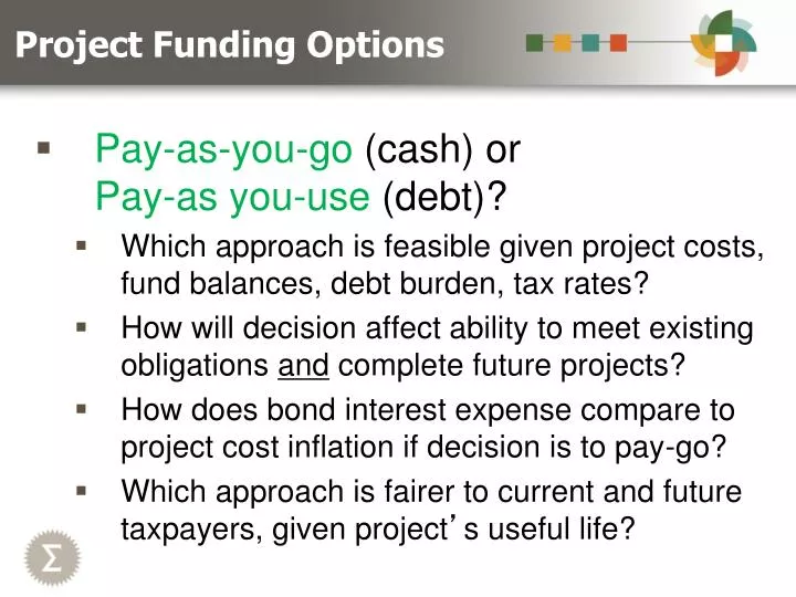 project funding options