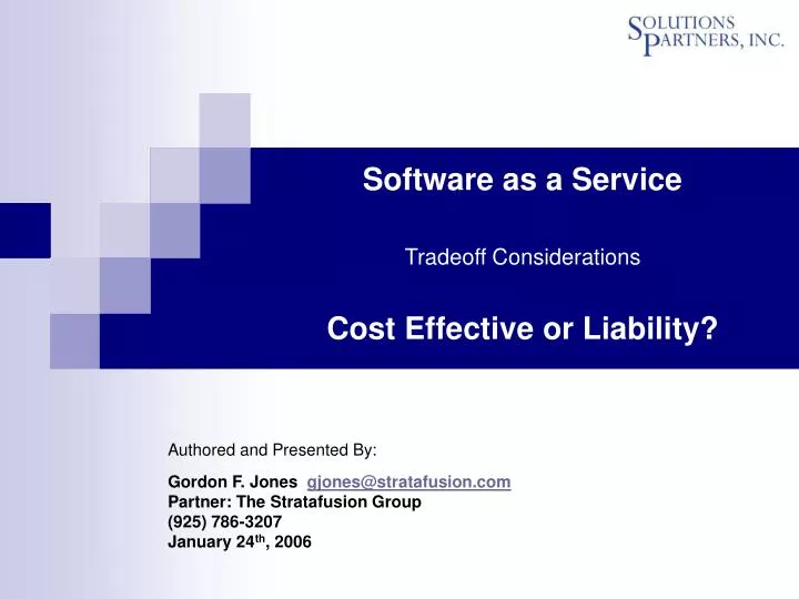 software as a service tradeoff considerations cost effective or liability