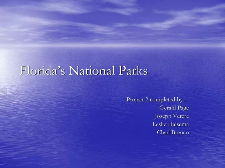 florida s national parks