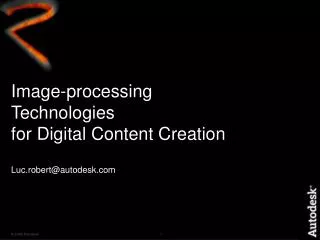 Image-processing Technologies for Digital Content Creation
