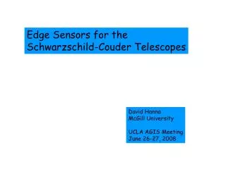 Edge Sensors for the Schwarzschild-Couder Telescopes