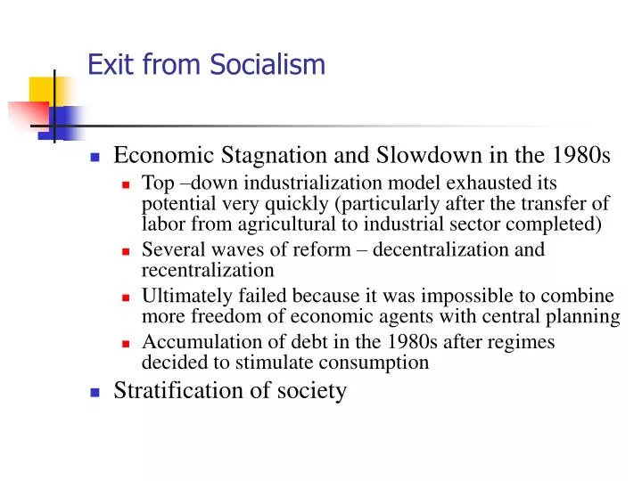 exit from socialism