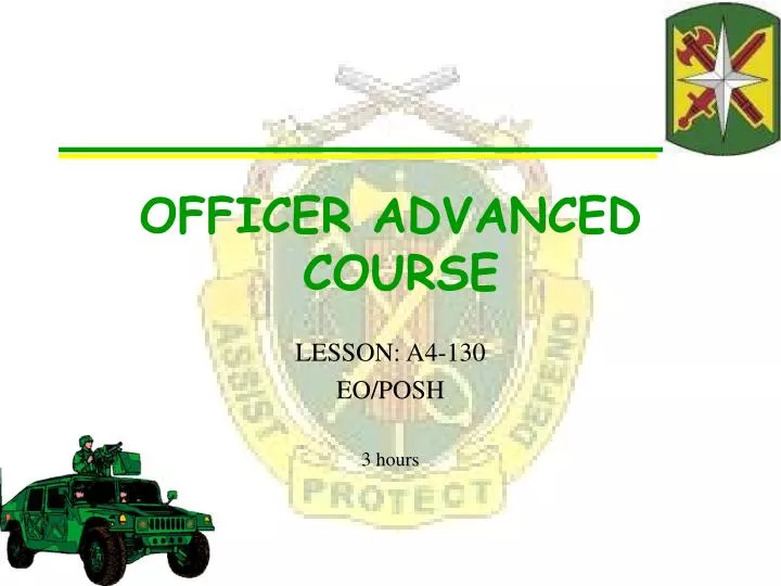 officer advanced course