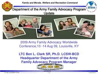 Department of the Army Family Advocacy Program Update 2009 Army Family Advocacy Worldwide