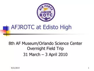 AFJROTC at Edisto High