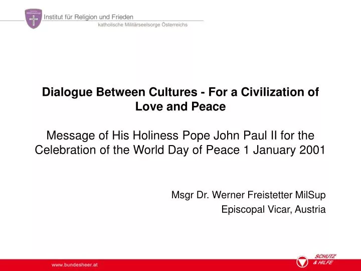 msgr dr werner freistetter milsup episcopal vicar austria