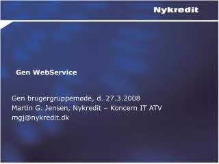 gen webservice