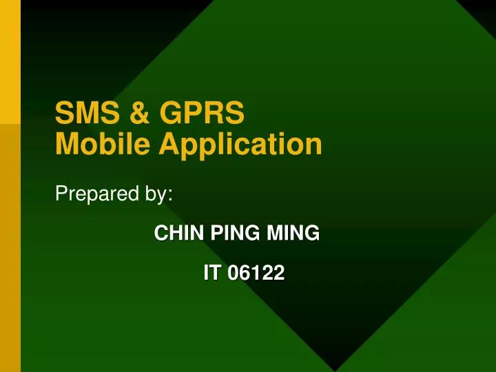 sms gprs mobile application