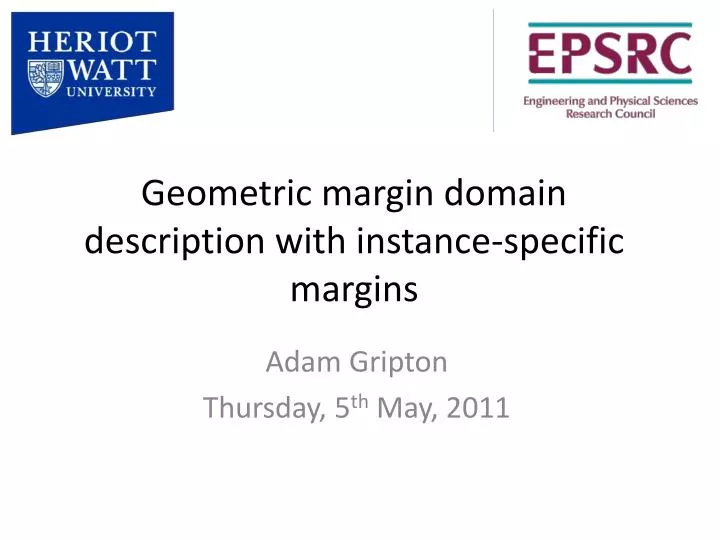 geometric margin domain description with instance specific margins