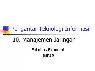pengantar teknologi informasi