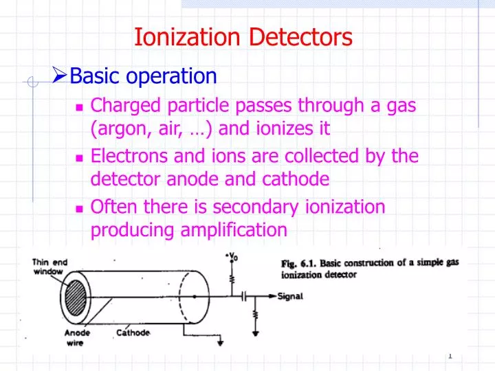 ionization detectors