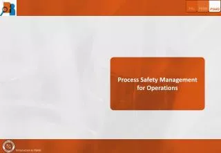Process Safety Management for Operations