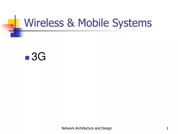 wireless mobile systems