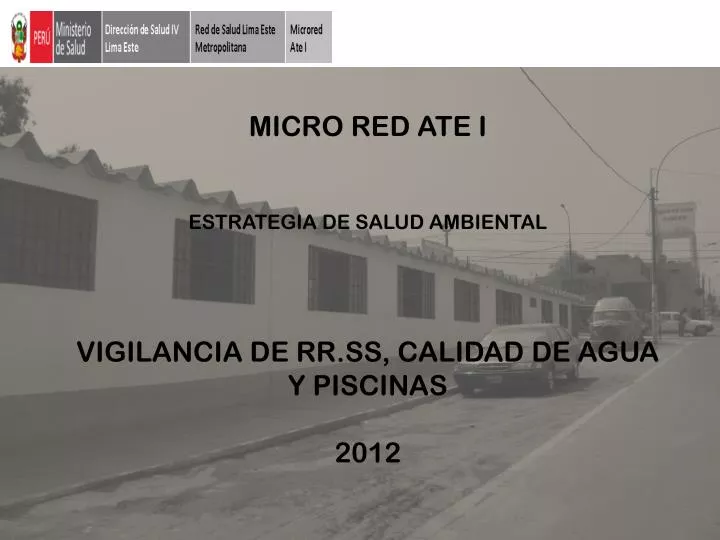 micro red ate i estrategia de salud ambiental vigilancia de rr ss calidad de agua y piscinas 2012