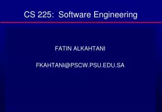 cs 225 software engineering