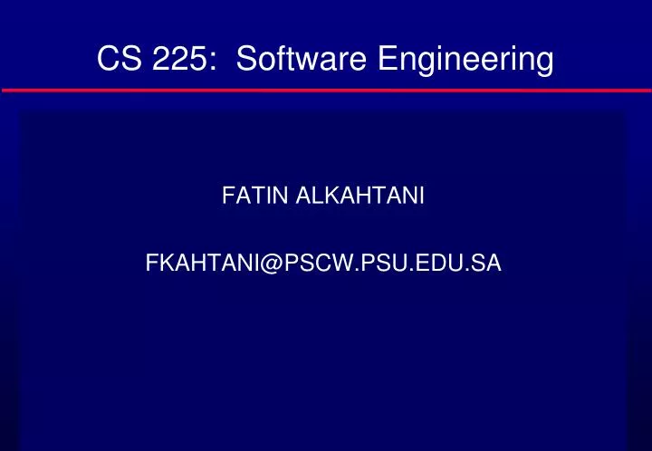 cs 225 software engineering