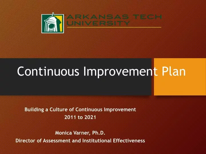 continuous improvement plan