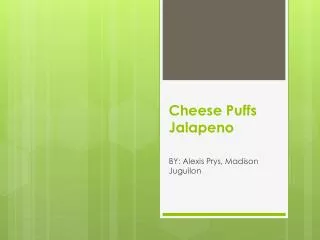 Cheese Puffs Jalapeno