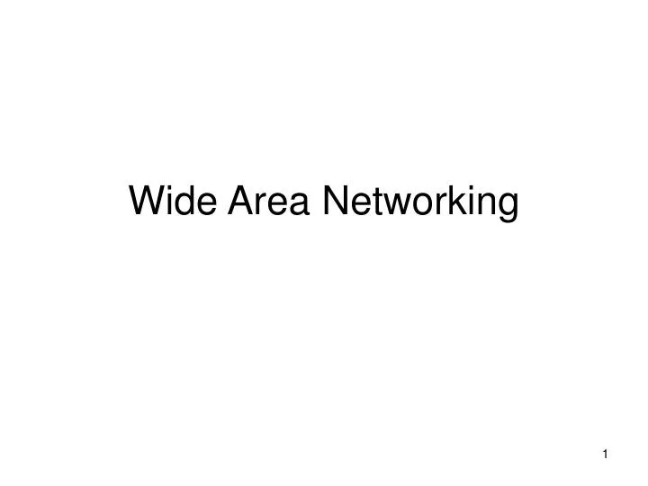 wide area networking