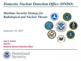 Maritime Security Strategy for Radiological and Nuclear Threats