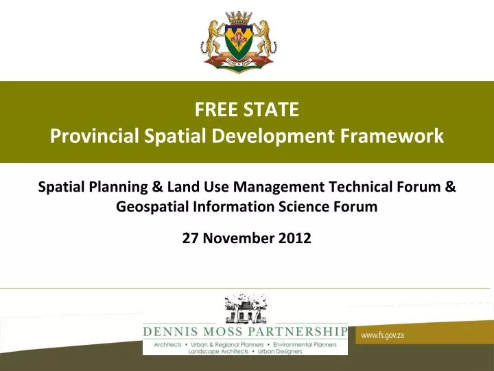 free state provincial spatial development framework