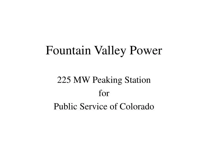 fountain valley power
