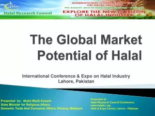 The Global Market Potential of Halal