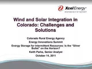 Wind and Solar Integration in Colorado: Challenges and Solutions