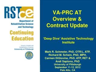 VA-PRC AT Overview &amp; Contract Update
