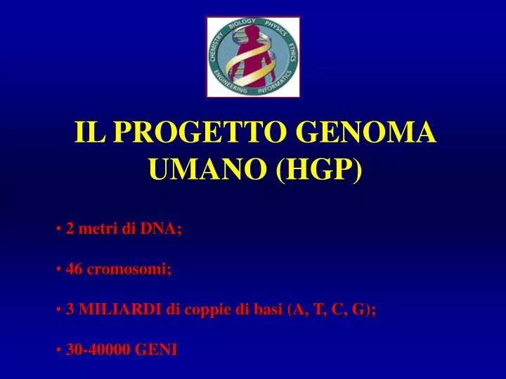 il progetto genoma umano hgp