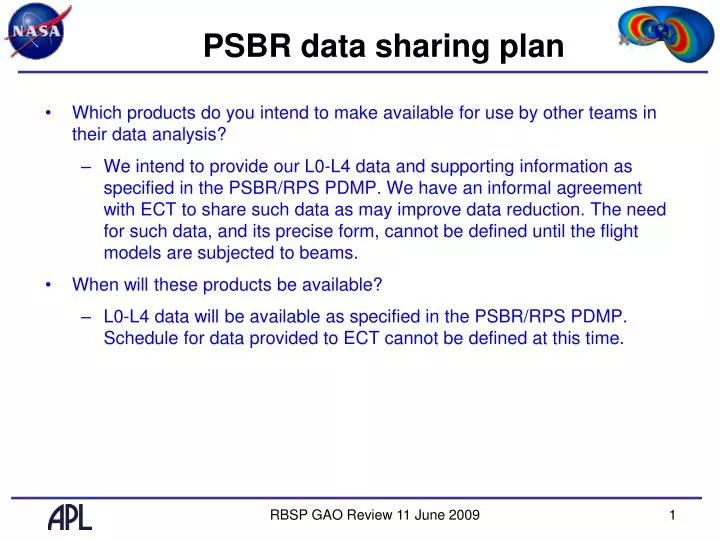 psbr data sharing plan