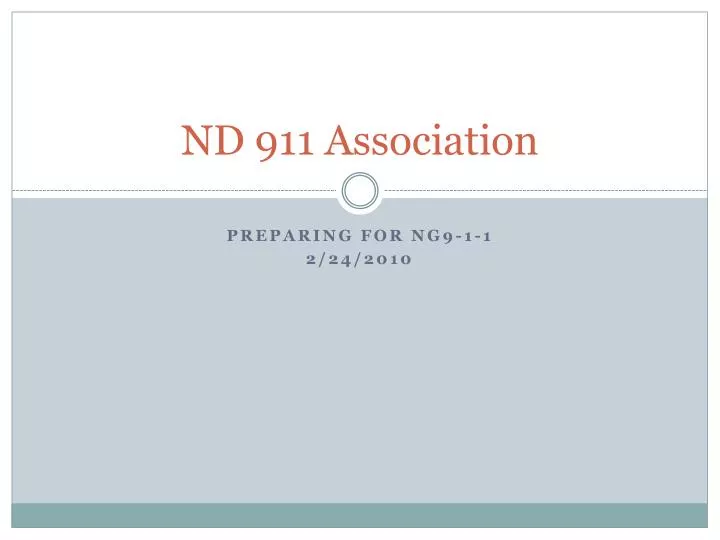 nd 911 association