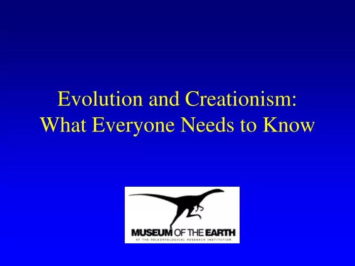 evolution and creationism what everyone needs to know