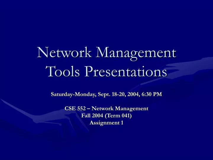 network management tools presentations