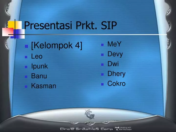 presentasi prkt sip