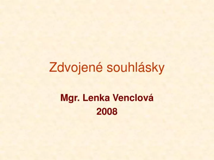 mgr lenka venclov 2008