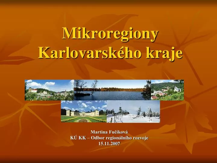 mikroregiony karlovarsk ho kraje