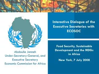 Interactive Dialogue of the Executive Secretaries with ECOSOC