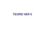 TEORIE HER II - slide 1
